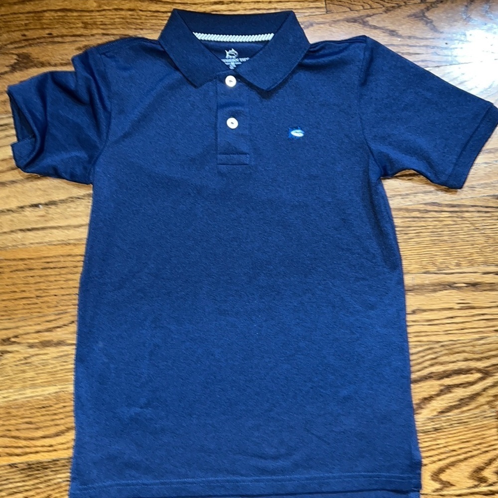 Southern Tide Boys blue performance polo shirt size XL (16) NWOT